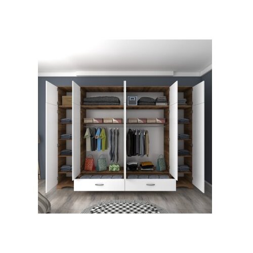 Hanah home Ormar BA133 - 3907, 243x226x48,3 cm, Bijeli Slike