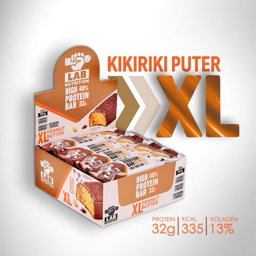 Lab Nutrition XL - Visokoproteinski bar - Kikiriki - Box - 12kom X 80-g Cene