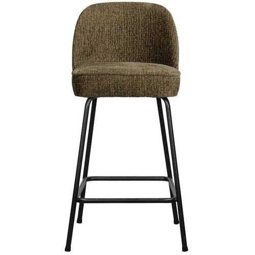 WOOOD Kaki zelen žameten barski stol (višina sedeža 64 cm) Vogue – Cene