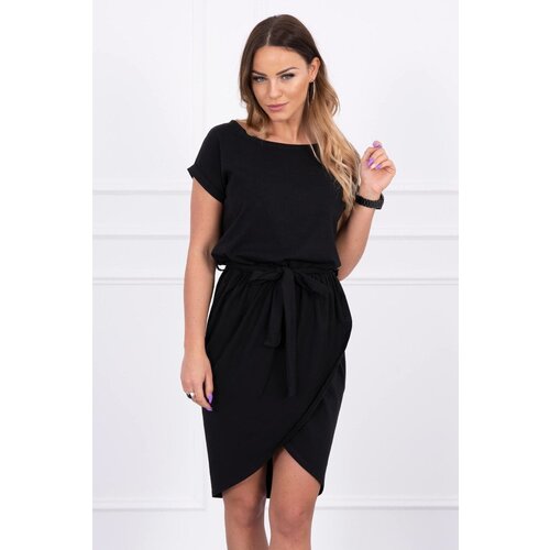 Kesi Tied dress with a clutch bottom black Slike