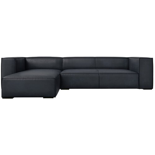 Windsor &amp;amp; Co Sofas Crna kožna kutna garnitura (lijevi kut) Madame - Slike