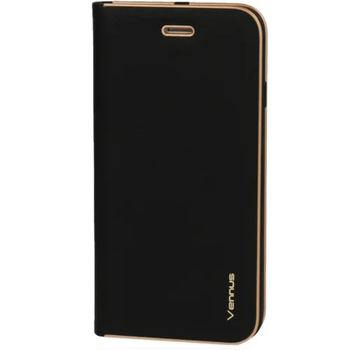 Premium preklopna torbica samsung galaxy A35 - črna z zlatim robom Premium preklopna torbica samsung galaxy A35 - črna z zlatim robom