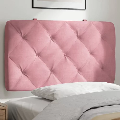 Jastuk za uzglavlje ružičasti 90 cm baršunasti