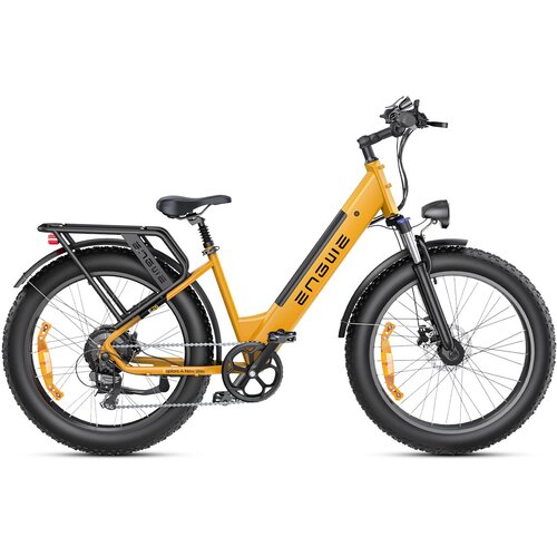 ENGWE Električno kolo E26 ST Step-Thru, baterija 48 V 16 Ah, motor 250 W, 7-stopenjski menjalnik Shimano, največji doseg 140 km, rumeno, (5000255732) Cene