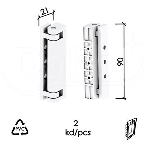 Dabel šarka za pvc prozor PRAKTIK Bela 90/21mm (2kom) DBP1 Cene
