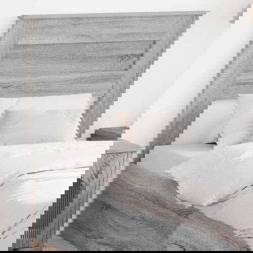  Uzglavlje s uzglavljem Siva Sonoma 80 cm Konstruirano drvo Slike