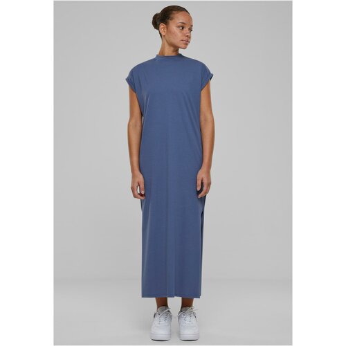 UC Ladies Women's Urban Classics Long Extended Shoulder Dress - Blue Cene