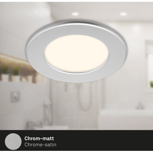 BRILONER 7049014 - LED ugradno svetlo za kupatilo 6W/230V IP44, mat hrom Slike