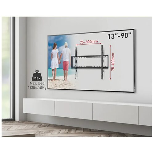 Barkan Nosač za TV E307.B, fiksni, 13-65", VESA 400x400, 50kg Cene