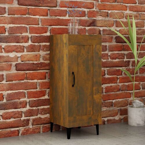  Komoda dimljeni hrast 34,5x34x90 cm inženirski les, (20654534) Slike