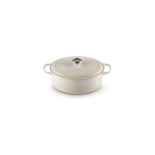 Le Creuset Signature Br&amp;auml;ter oval 31 cm Meringue Slike