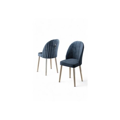 Hanah home set 4 stolice mara anthracite chrome Slike