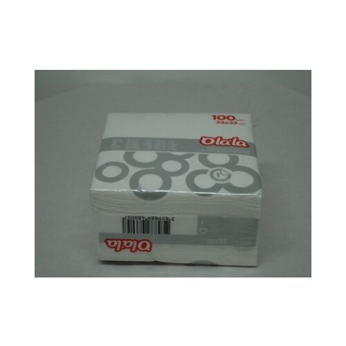  UBRUS 33X33 cm 1-slojni ESKIM BIJELA 4000/1 40 omot sa 100 ubrusa Slike