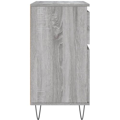  Komoda sivog hrasta sonome 60x35x70 cm od konstruiranog drva Slike