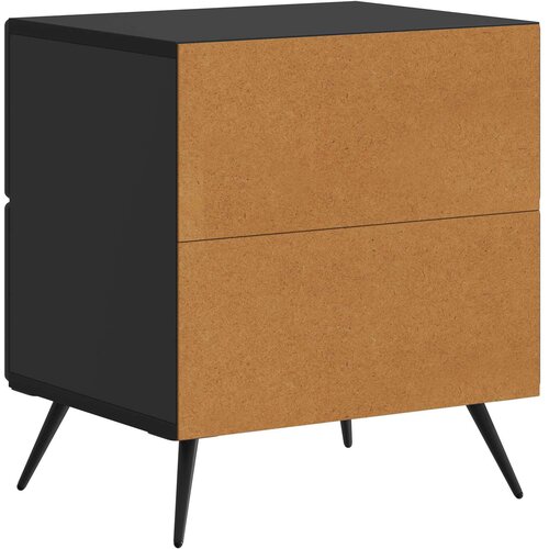  Noćni ormar Crna 43 x 34,5 x 47,5 cm Konstruirano drvo Slike