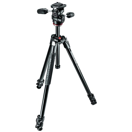 Manfrotto 290 Xtra Kit aluminijski tronožac s 3 segmenta, 3-smjerna glava, uklj. torbu Slike