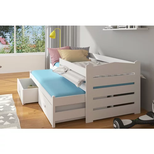 ADRK Furniture Otroška postelja Tiarro z ograjico - 90x200 cm