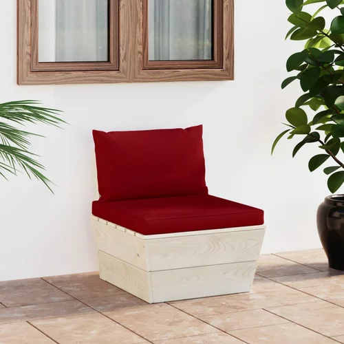 vidaXL Srednja vrtna sofa od paleta od impregnirane smrekovine