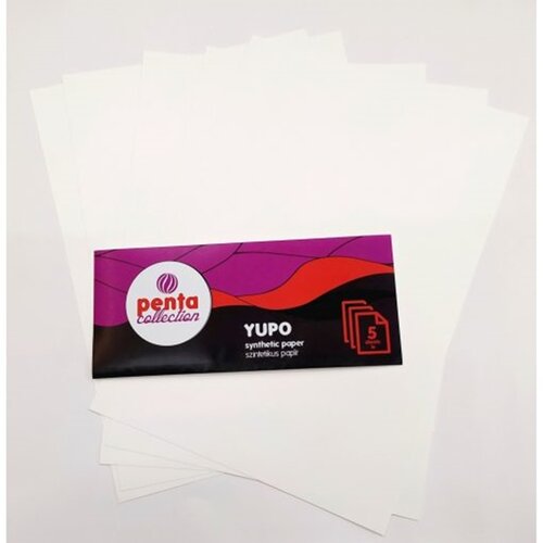 YUPO sintetički papir Pentart 5 komada (Trajna sintetička) Slike
