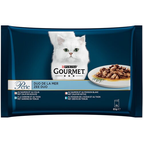  Poskusno pakiranje Gourmet Perle 4 x 85 g - Miks 5 (4 sorte Duo iz morja) Cijene