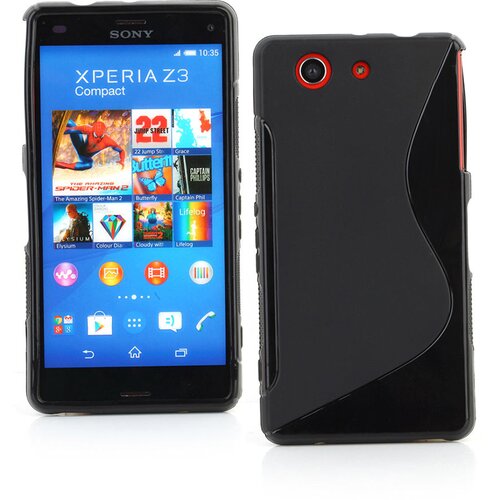  Gumijasti / gel etui S-Line za Sony Xperia Z3 Compact - črni Slike