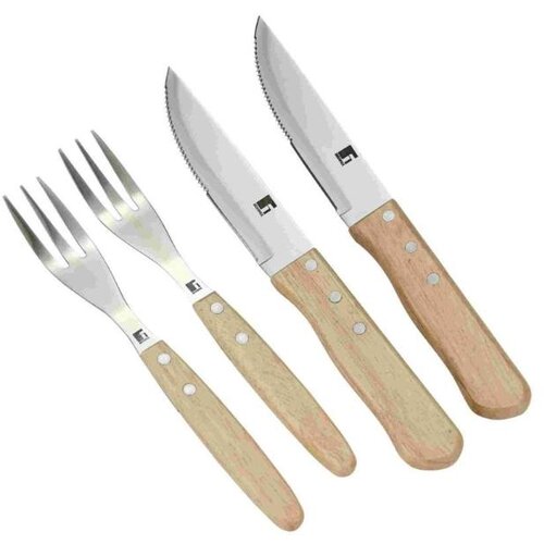 Bergner Set 4/1 za steak nož + vilica bg-40323-mm BBQ Lovers Cene