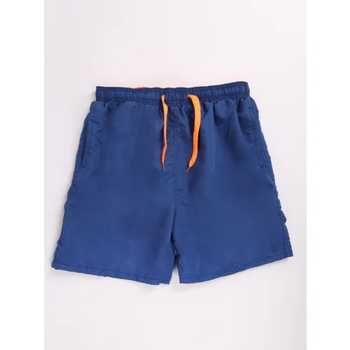 Yoclub Kids's Swimsuits Boys' Beach Shorts P4 Navy Blue