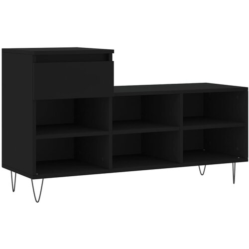 Maison Chic Omarica za obutev - Kopa za čevlje črna 102x36x60 cm inženirski les, (21778294) Slike