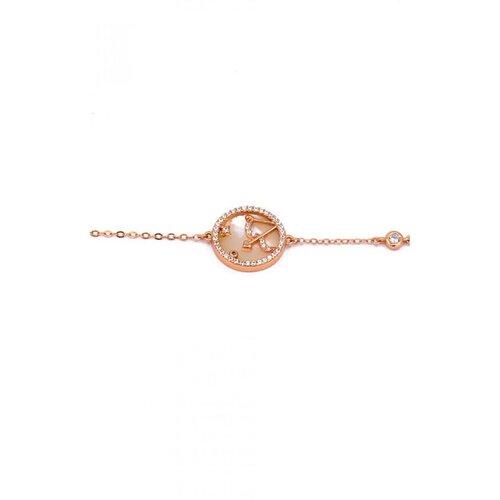 Fenzy zapestnica z obeskom, strelec, rose gold Slike