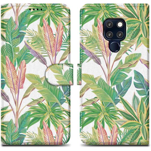 Cadorabo primera, združljiv s Huawei - Design Green Rainforest &scaron;t. 8 - Za&scaron;čitni pokrov z magnetnim zapiranjem, funkcijo stojala in režo za kartico, (20595318) Cene