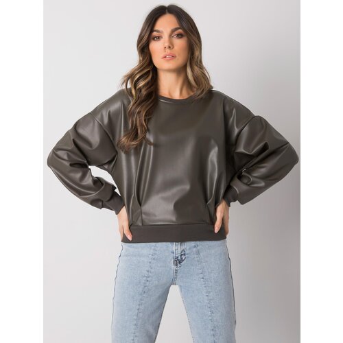 RUE PARIS Sweatshirt-RV-BL-7352.52-dark khaki Cene