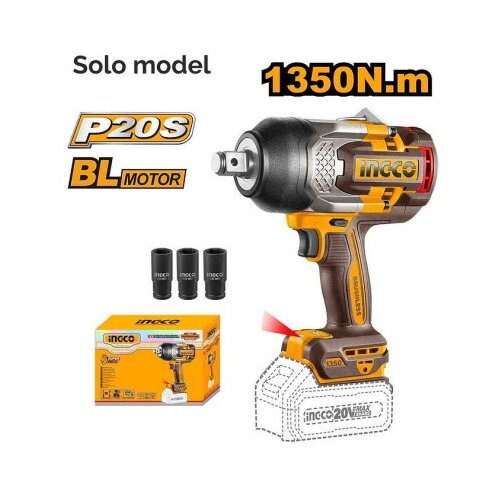 Ingco ciwli201351 aku udarni odvijač 3/4" 1350nm solo super ( ciwli201351 ) Cene