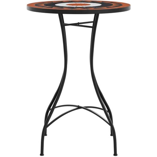  Bistro stolić s mozaikom boja cigle i bijela &amp;Oslash;50x70cm keramički Slike