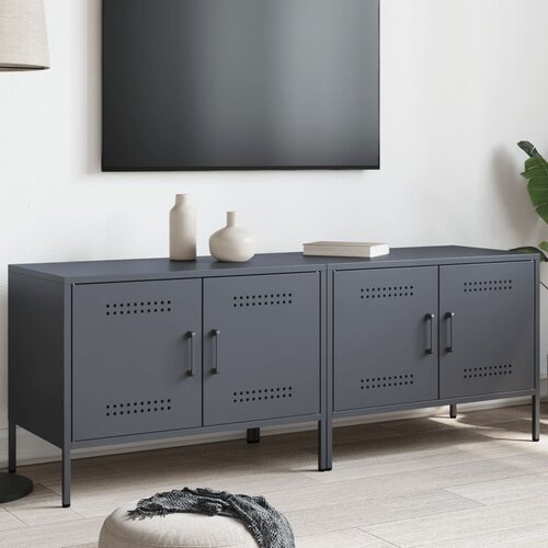 vidaXL TV omarica 2 kosa antracitna 68x39x50,5 cm jeklo Cene