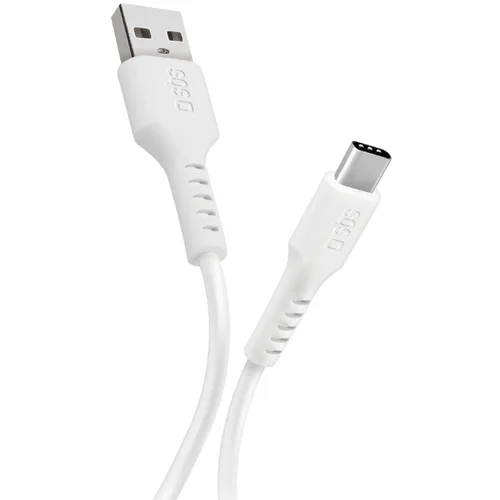 Sbs USB-A auf USB-C-Kabel 1m weiss