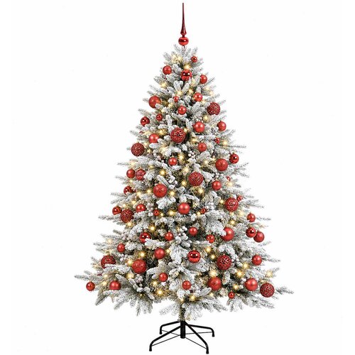  Umjetno božićno drvce s kuglicom 210 cm 300 LED lampica Slike