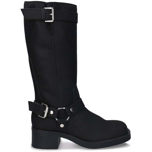 Nae Vegan Shoes Pol&scaron;kornji Women's Vegan Motorbike Boots Ruby Black Črna Cene