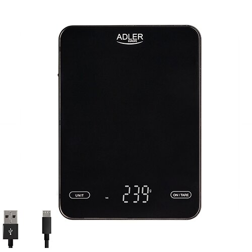 Adler Kuhinjska lestvica 10kg napolnjena prek USB, (21025500) Cene