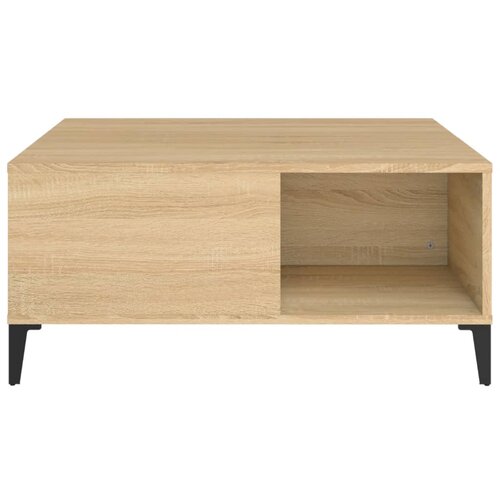  Stolić za kavu boja hrasta 80x80x36,5 cm konstruirano drvo Slike