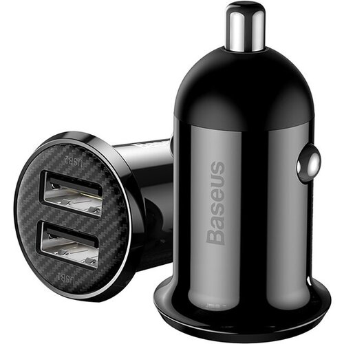 Baseus Grain Pro Car Charger 2x USB 4.8A (črn), (20628791) Cene