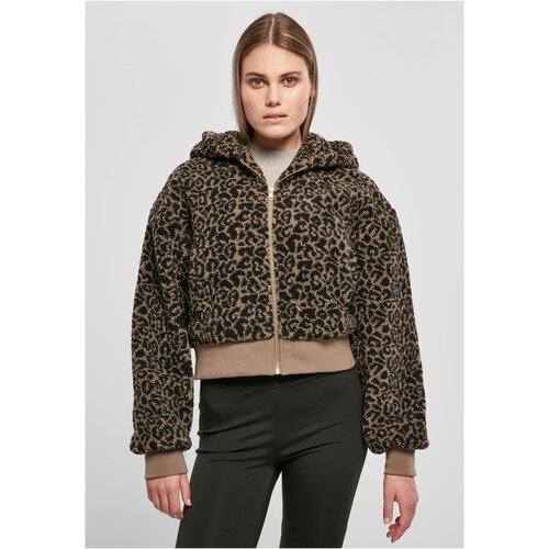 UC Ladies Ladies Short Oversized AOP Sherpa Jacket darktaupeleo Cene