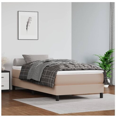  Madrac s oprugama boja cappuccina 80x200x20cm od umjetne kože Cene
