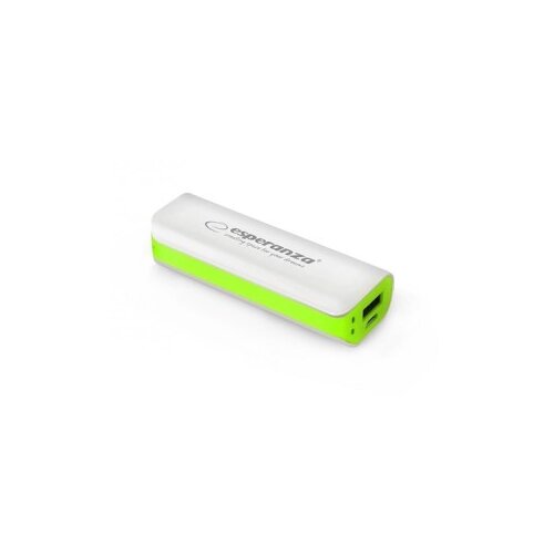 Powerbank ESPERANZA JOULE, 2200mAh, WHITE/GREEN, EMP103WG Slike