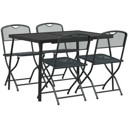  Set vanjskog namje&amp;scaron;taja 5 pcs Antracit Željezo i čelik Slike