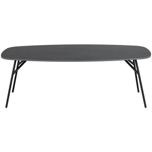 Actona Črna mizica s keramično ploščo 60x120 cm Caracas – Cene