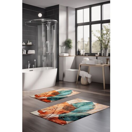  CT-5407 multicolor bathmat set (2 pieces) Cene