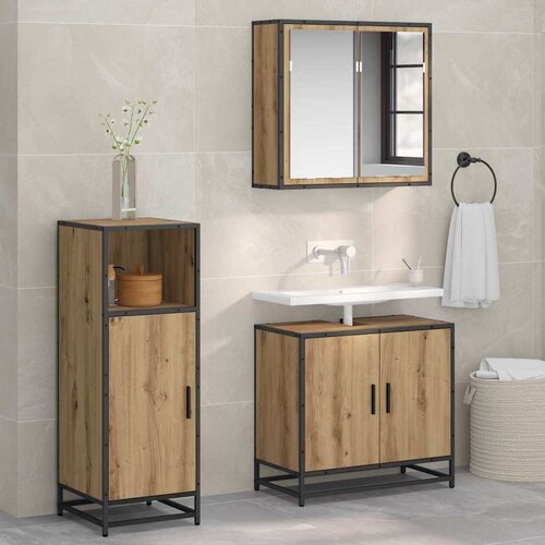 Set namje&scaron;taja za kupaonicu Umjetnički hrast 35 x 37,5 x 100 cm Cijene