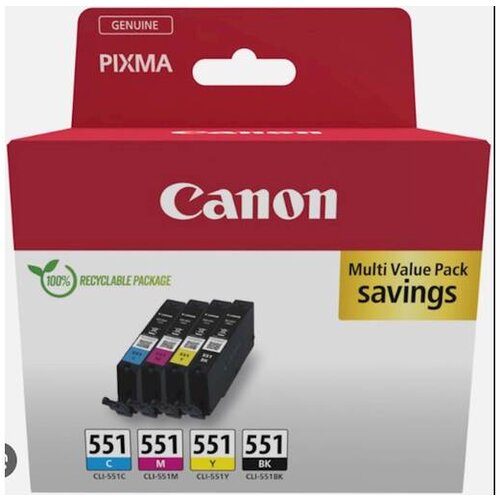 Canon "Tinte CLI-551 6509B015 4er Multipack (BKMCY)" Cijene