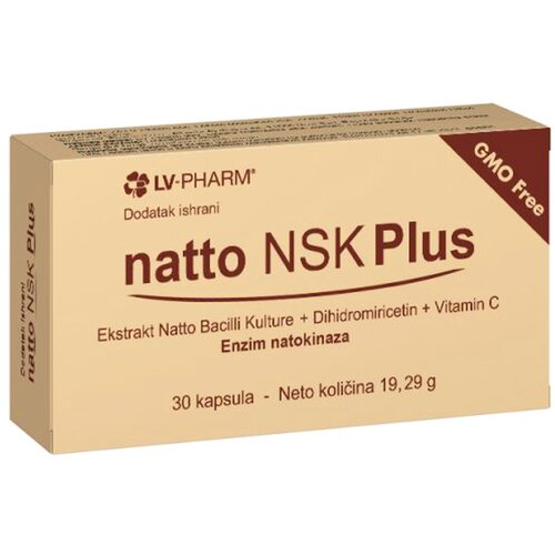 LV-PHARM kompleks sa enzimom natokinaze biljnog porekla natto nsk plus 30 kapsula 112690 Cene