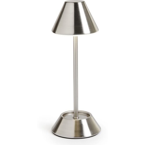 Evviva namizna LED svetilka 10,5xh36,5cm, srebrna, polnilna baterija+USB, 3W Cene